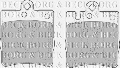 BORG & BECK bbp1665 -  Комплект тормозных колодок, дисковый тормоз